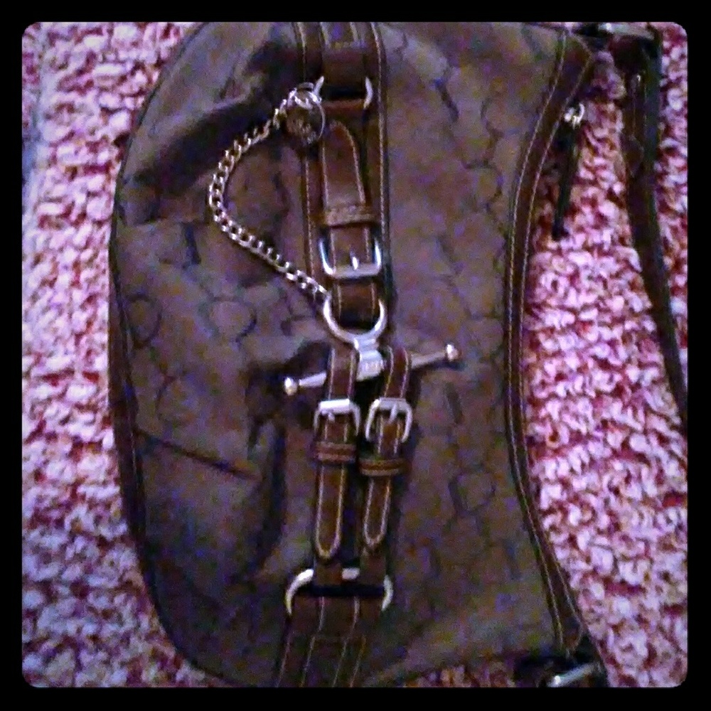 Chaps olive green handbag